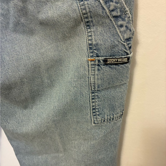 Rare Vintage Baggy Lucky Brand Light Blue Painters Style Jeans 31 - Picture 10 of 10